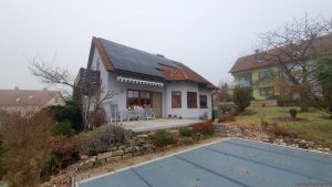 Unser Garten und PV-Anlage am 29. Dezember 2024