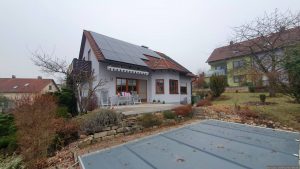 Unser Garten und PV-Anlage am 30. Dezember 2024