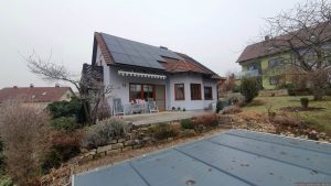 Unser Garten und PV-Anlage am 31. Dezember 2024