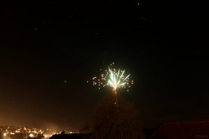 Feuerwerk in Eisingen am 31. Dezember 2024