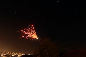 Feuerwerk in Eisingen am 31. Dezember 2024