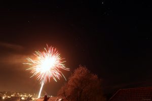 Feuerwerk in Eisingen am 31. Dezember 2024