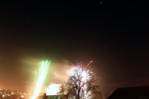 Feuerwerk in Eisingen am 1. Januar 2025
