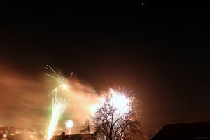 Feuerwerk in Eisingen am 1. Januar 2025