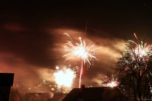 Feuerwerk in Eisingen am 1. Januar 2025