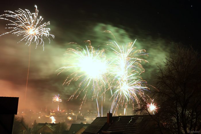 Feuerwerk in Eisingen am 1. Januar 2025