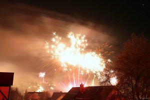 Feuerwerk in Eisingen am 1. Januar 2025
