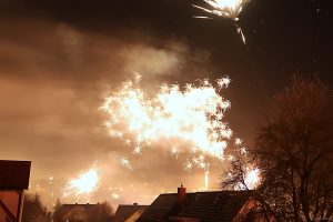 Feuerwerk in Eisingen am 1. Januar 2025