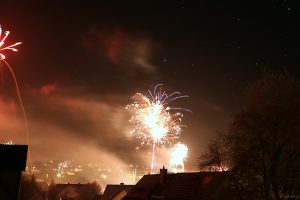 Feuerwerk in Eisingen am 1. Januar 2025
