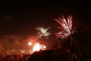 Feuerwerk in Eisingen am 1. Januar 2025