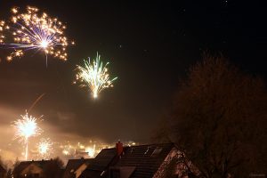 Feuerwerk in Eisingen am 1. Januar 2025