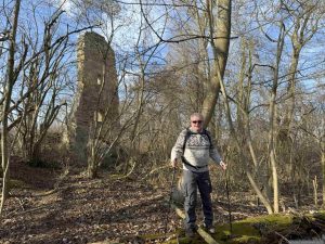 Burgruine Speckfeld am 8. Februar 2025