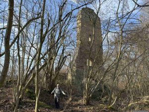 Burgruine Speckfeld am 8. Februar 2025