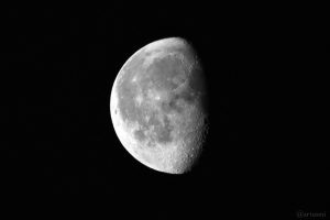 Abnehmender Mond am 18. Februar 2025