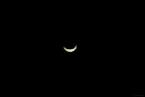 Sichel der Venus am 6. März 2025 am Westhimmel