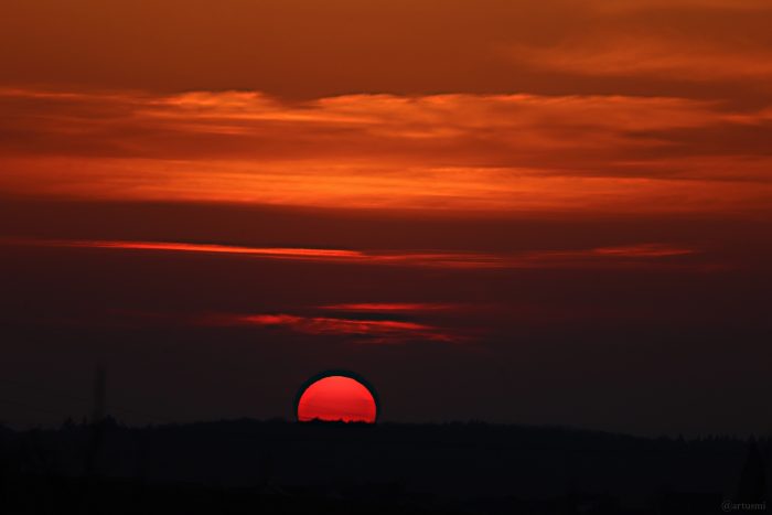Sonnenuntergang am 8. März 2025