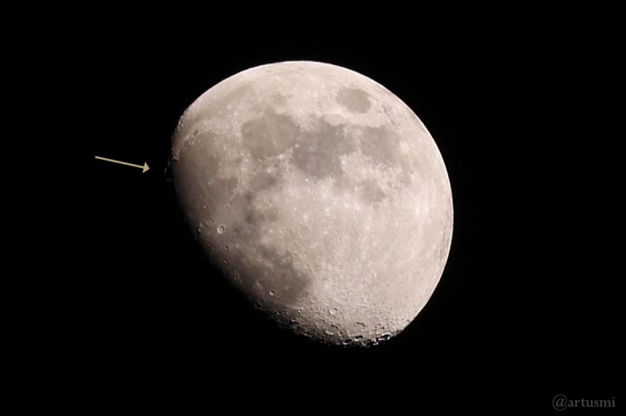 Goldener Henkel am 9. März 2025 am zunehmenden Mond