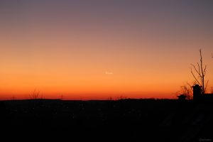 Planet Venus am 19. März 2025 am Westhimmel