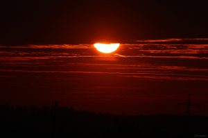 Sonnenuntergang am 25. März 2025