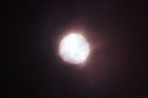 Partielle Sonnenfinsternis am 29. März 2025 hinter Wolken