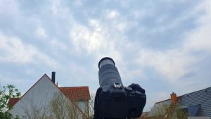 Wetterbild von 11:32 Uhr während der partiellen Sonnenfinsternis am 29. März 2025