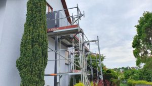 Unser neu installierter Balkon am 21. Mai 2025