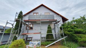 Unser neu installierter Balkon am 21. Mai 2025