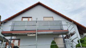 Unser neu installierter Balkon am 21. Mai 2025