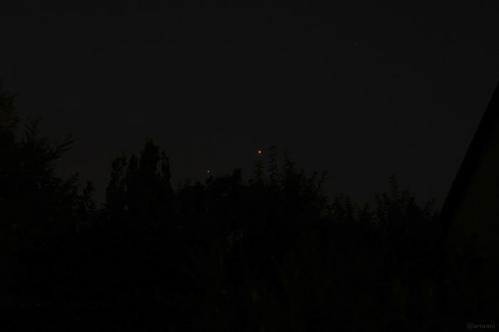 Jupiter und Venus am frühen Morgen des 10. August 2025