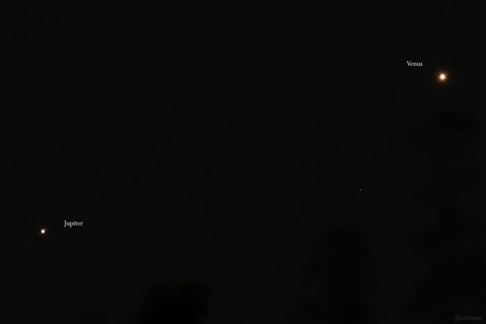 Jupiter und Venus am frühen Morgen des 10. August 2025