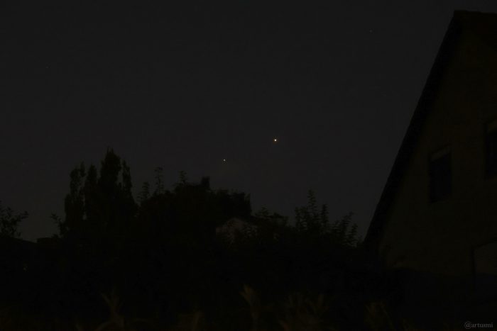 Jupiter und Venus am frühen Morgen des 10. August 2025
