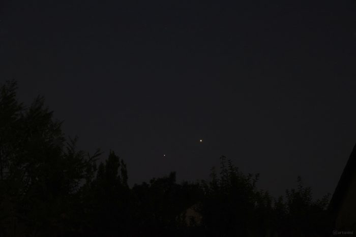 Jupiter und Venus am frühen Morgen des 10. August 2025