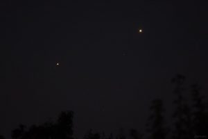 Jupiter und Venus am frühen Morgen des 10. August 2025