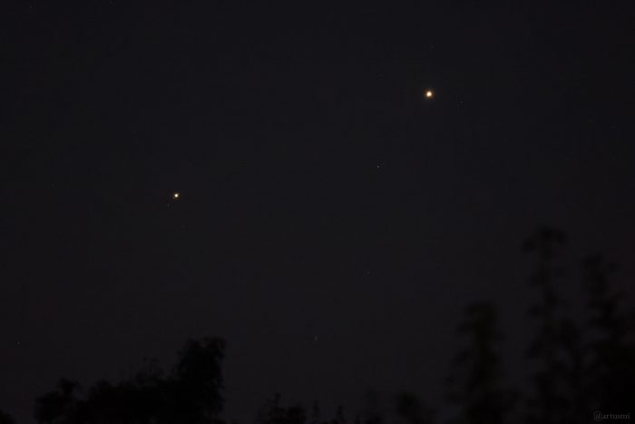 Jupiter und Venus am frühen Morgen des 10. August 2025