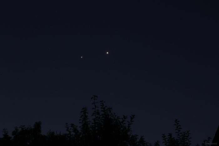 Jupiter und Venus am frühen Morgen des 11. August 2025