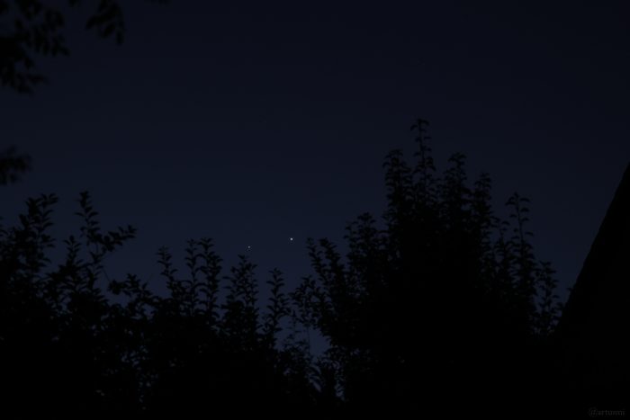 Jupiter und Venus am frühen Morgen des 11. August 2025