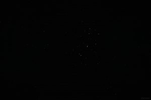 Die Plejaden (M 45) am 12. August 2025 zu Beginn unserer Beobachtung von Venus und Jupiter 49° hoch am Osthimmel