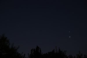 Jupiter und Venus am frühen Morgen des 13. August 2025 im Sternbild Zwillinge