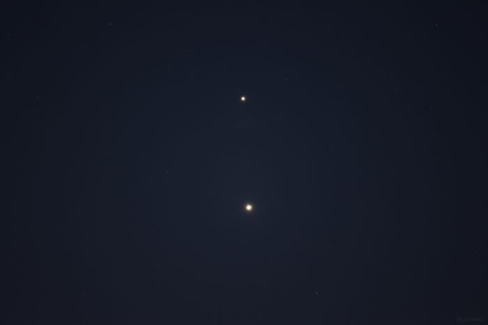 Jupiter und Venus am frühen Morgen des 13. August 2025 im Sternbild Zwillinge