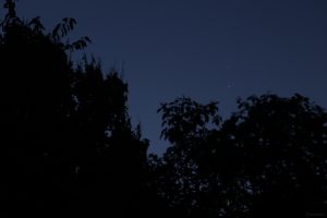 Jupiter und Venus am frühen Morgen des 13. August 2025 im Sternbild Zwillinge