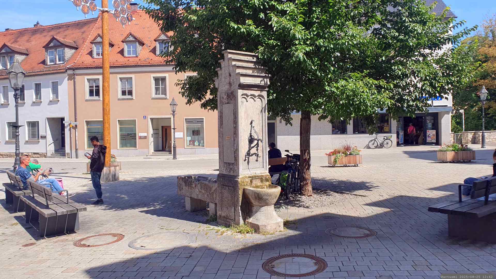 Rossbachbrunnen am 25. August 2025 im Würzburger Stadtteil Heidingsfeld