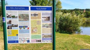 Infotafel an der alten Mainlände in Winterhausen am 25. August 2025