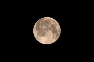 Vollmond am 8. September 2025, knapp 3 Stunden nach der Mondfinsternis