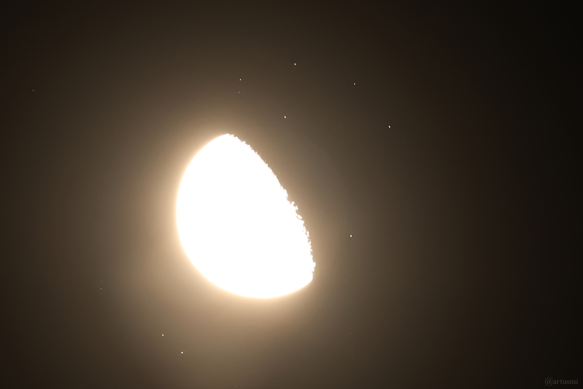 Bedeckung der Plejaden am 12. September 2025 durch den abnehmenden Mond