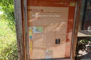 Infotafel an der Bodenstation Zeil am Main am Abt-Degen-Steig bei Ziegelanger