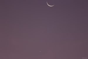 Venus und Mond am Morgen des 19. September 2025, dem Tag der Bedeckung