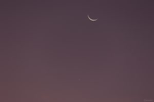 Venus und Mond am Morgen des 19. September 2025, dem Tag der Bedeckung