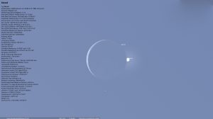 Mond und Venus am 19. September 2025 am Ende der Bedeckung