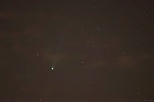 Komet C/2025 A6 (Lemmon) am 24. Oktober 2025 um 20:29 Uhr unterhalb des Sternbildes Nördliche Krone