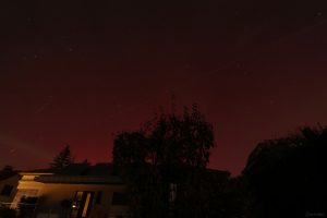 Polarlichter in Eisingen in den frühen Morgenstunden am 12. November 2025